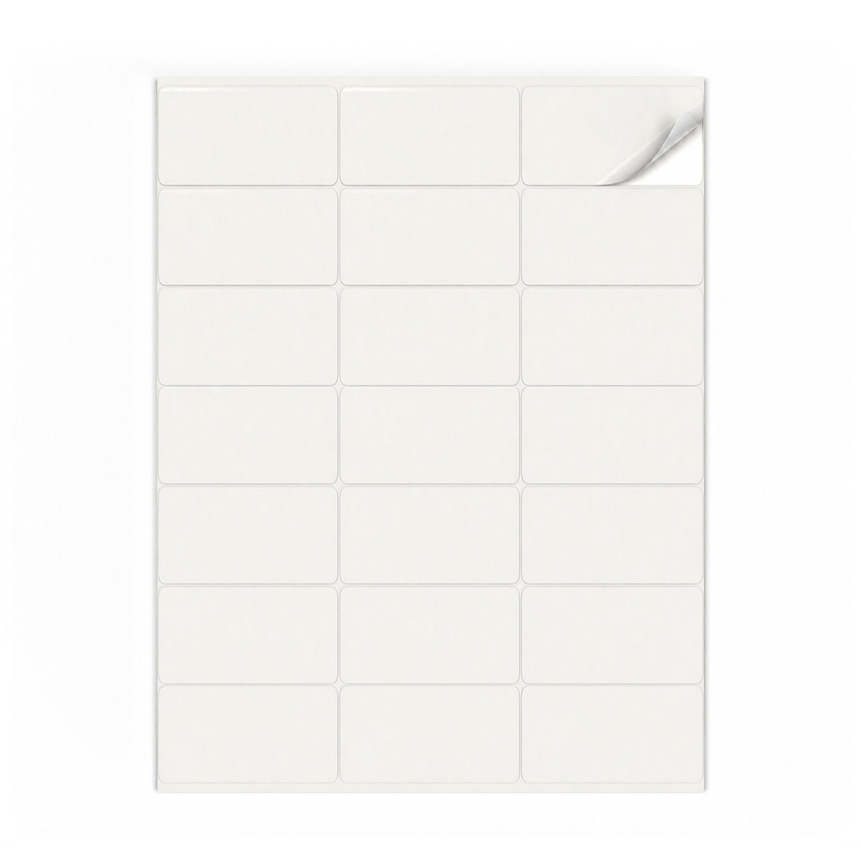 Witte etiketten pakketten S - 100 vel
