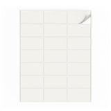 Witte etiketten pakketten S - 100 vel