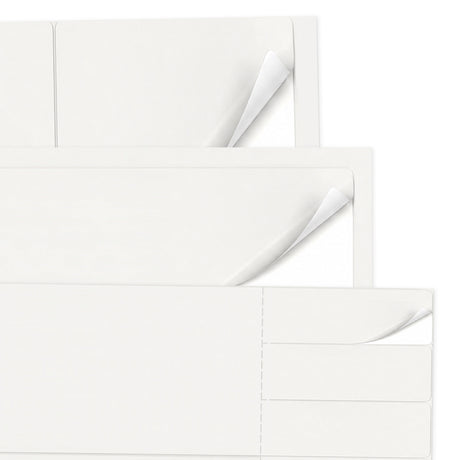 Witte etiketten pakketten L - 100 vel