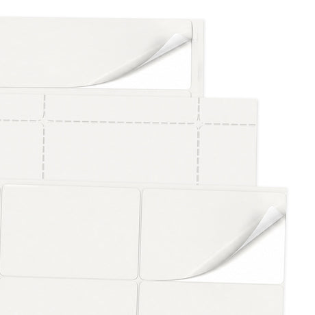 Witte etiketten pakketten M - 100 vel