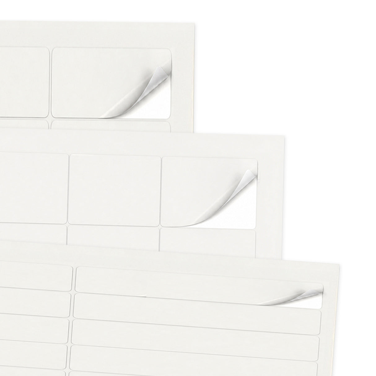 Witte etiketten pakketten XS - 100 vel