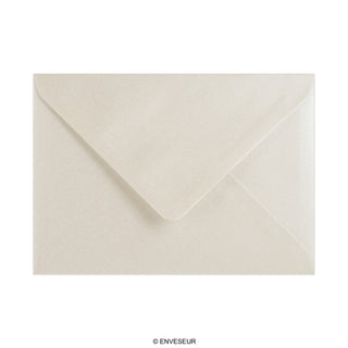 125x175 mm Grijswitte glanzende envelop