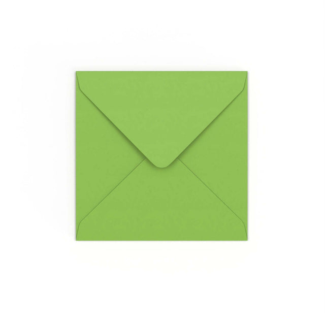 Mid Green Gummed V-Flap Envelope (130 x 130mm)