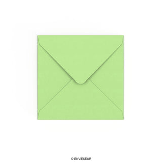 130x130 mm Lichtgroen Gekleurde Envelop