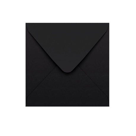 Zwarte envelop met V-klep 155×155 mm