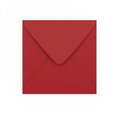 155x155 mm Donkerrood Envelop