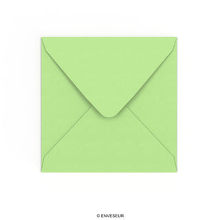 155x155 mm Lichtgroen Gekleurde Envelop