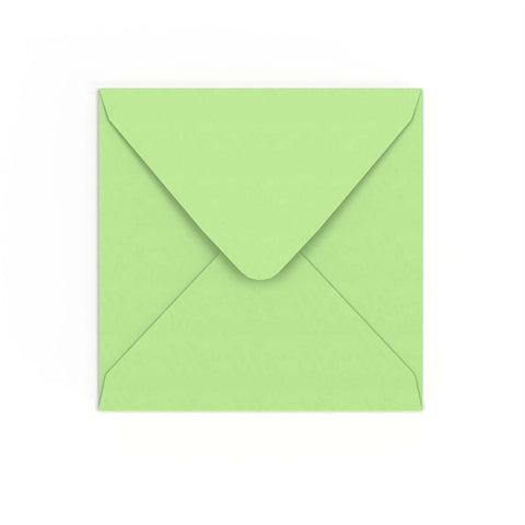 Pale Green Gummed V-Flap Envelope (155 x 155mm)