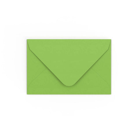 Mid Green Gummed V-Flap Envelope (65 x 94mm)
