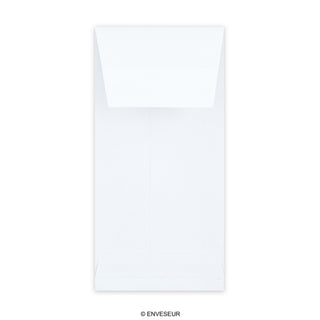 Witte harmonica-envelop 220x110x25 mm (DL)