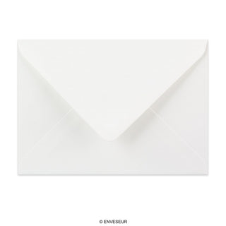 125x175 mm Wit Gelegde Envelop