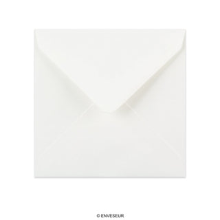 130x130 mm Wit Gelegde Envelop