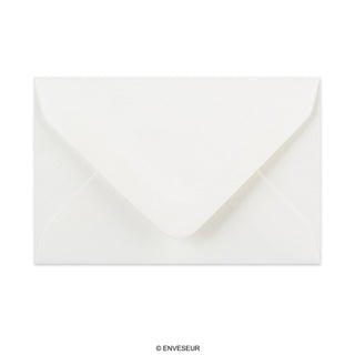 62x94 mm Wit Gelegde Envelop