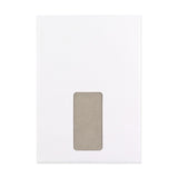 Witte Bordrug Envelop - Venster 229x162 mm (C5)