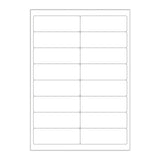 Witte klevende labels