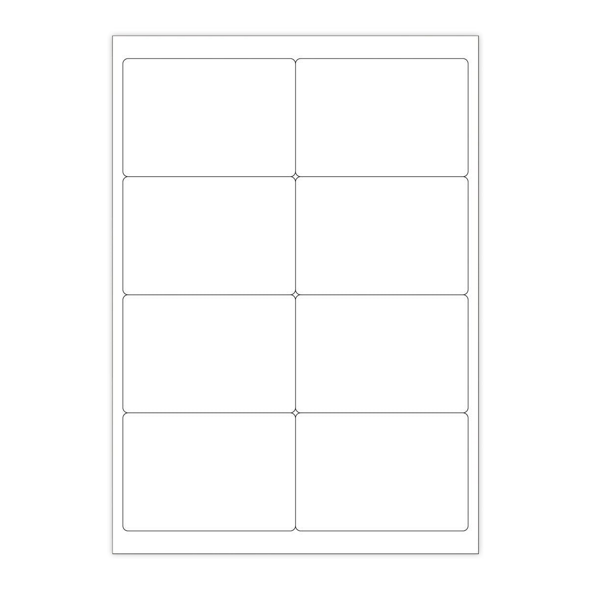 Witte klevende labels