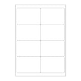 Witte klevende labels