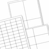 Witte klevende labels