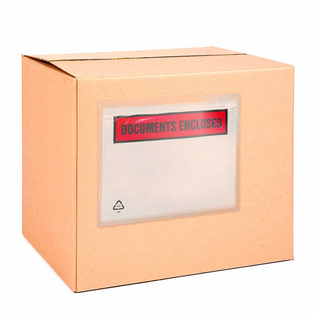 Papieren transparant documentenhoesje - geprint