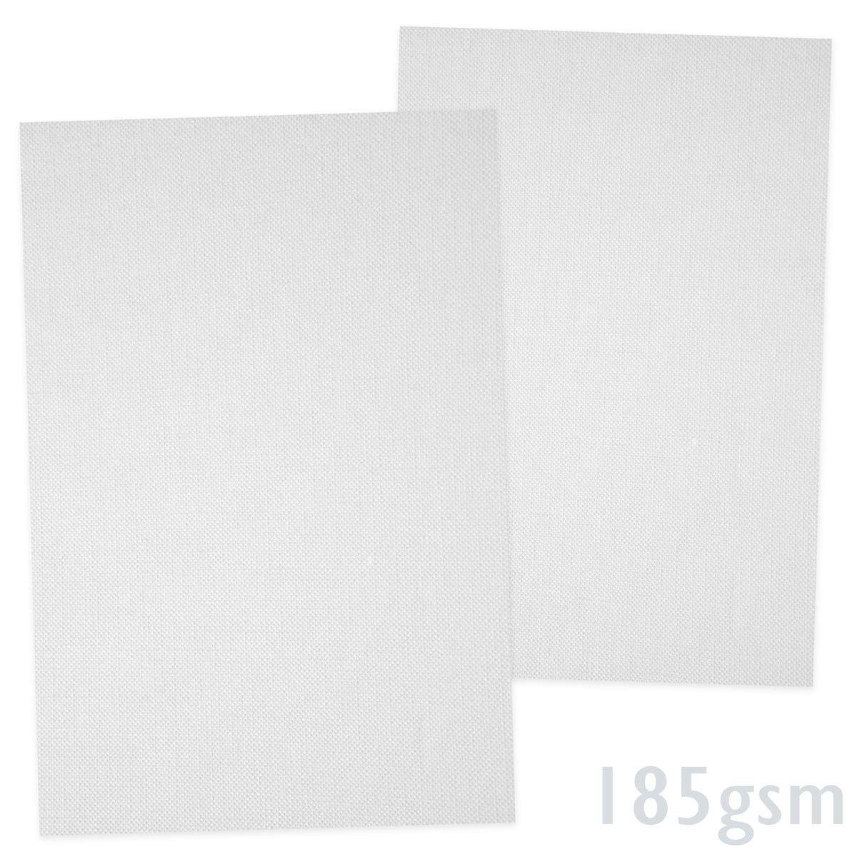 Wit geribd papier 185g/m²