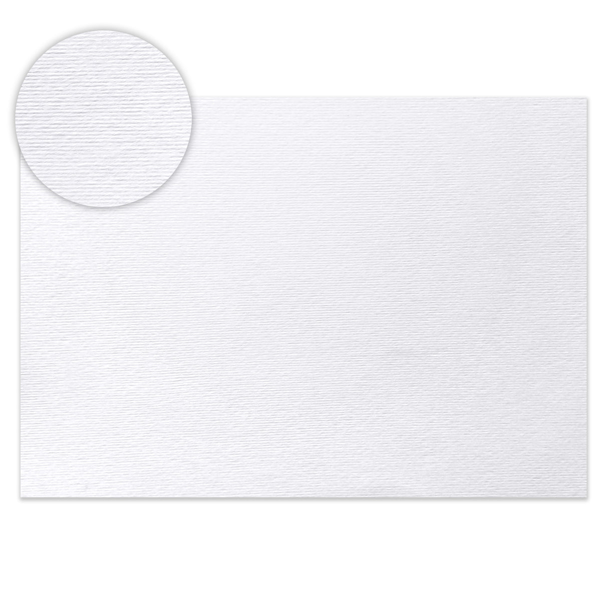 Kaart van wit geribbeld papier 300gr