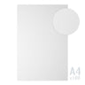 Wit geribd papier 185g/m²