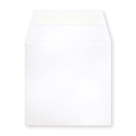 Witte envelop van zwaar papier 125×125 mm