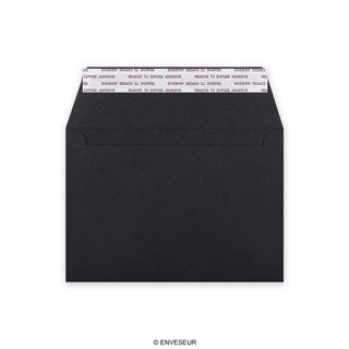 114x162 mm (C6) Zwarte Envelop