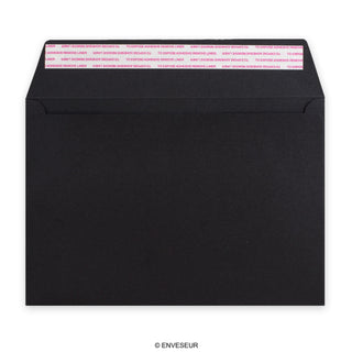 162x229 mm (C5) Zwarte Post Marque-envelop