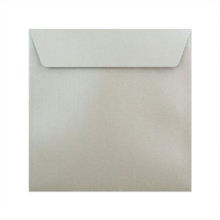 Pearlescent Envelopes Silver 155 x 155 mm Peel and Seal