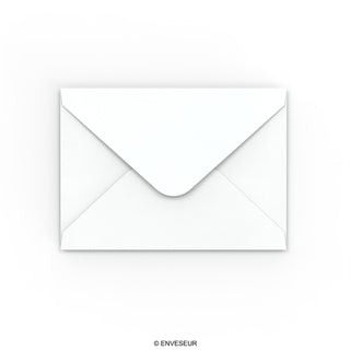 Witte envelop met hamerslagstructuur 133x184 mm