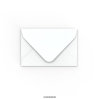 Witte envelop met hamerslagstructuur 62x94 mm