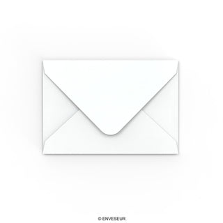 Witte envelop met hamerslagstructuur 65x94 mm