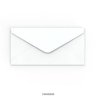 Witte envelop met hamerslagstructuur 110x220 mm (DL)