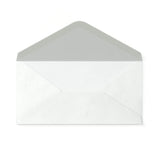 Witte envelop met hamerslagstructuur 110x220 mm (DL)