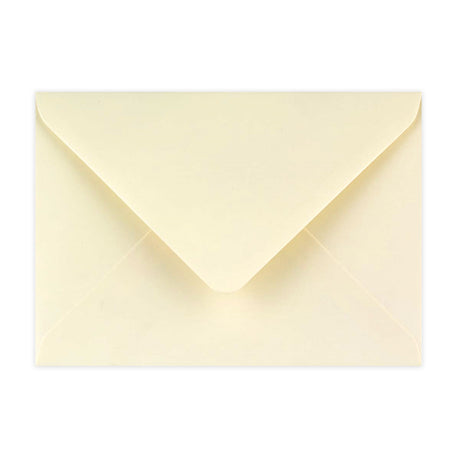 125x175 mm Ivoor Geweven Envelop