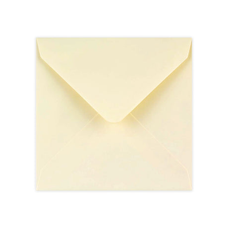 130x130 mm Ivoor Geweven Envelop