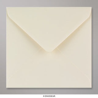 155x155 mm Ivoor Geweven Envelop