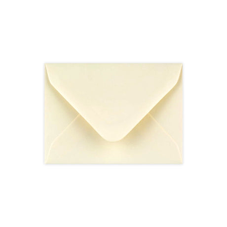70x100 mm Ivoorwitte velijn envelop