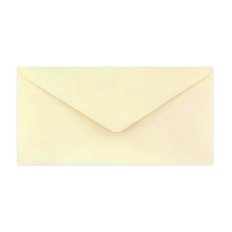 110x220 mm (DL) Ivoor Geweven Envelop
