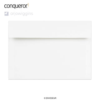 162x229 mm (C5) Briljant Wit Conqueror Geweven Envelop