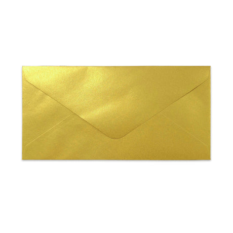 DL 110x220mm - Metalen Gouden Envelop 120g